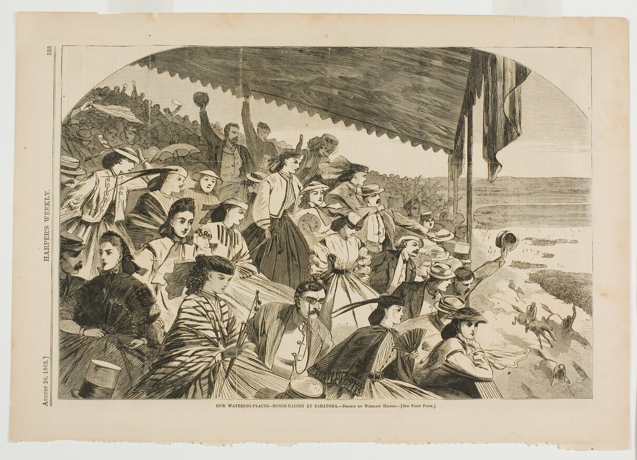 Meidän juomapaikat-Hevosurheilu Saratogassa tekijältä Winslow Homer