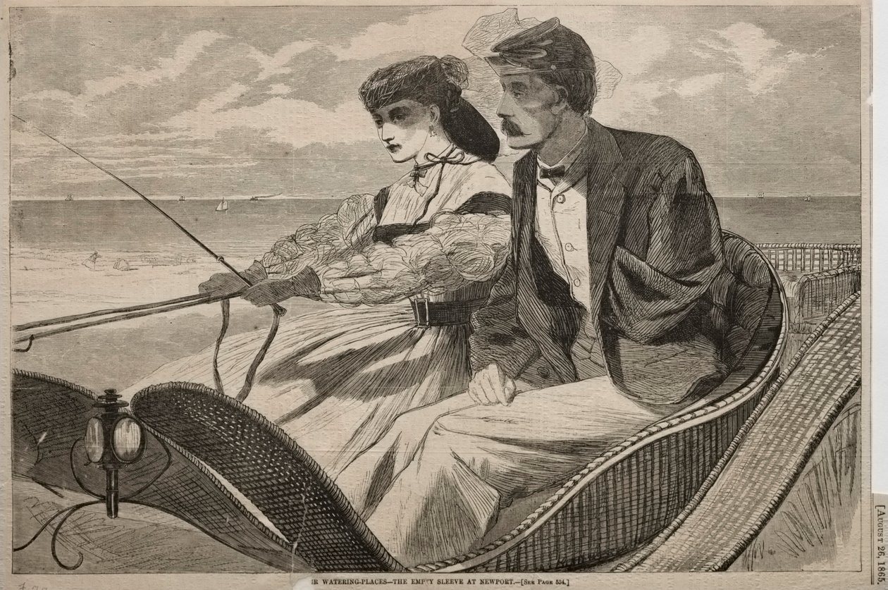 Kastelupaikkamme - Tyhjä hiha Newportissa tekijältä Winslow Homer