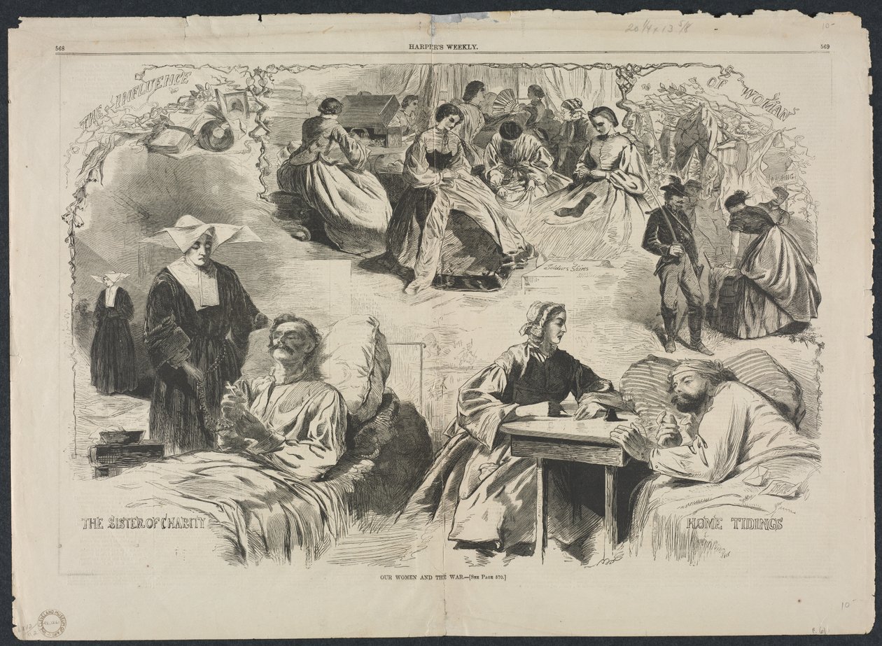 Naisemme ja sota, 1862. tekijältä Winslow Homer