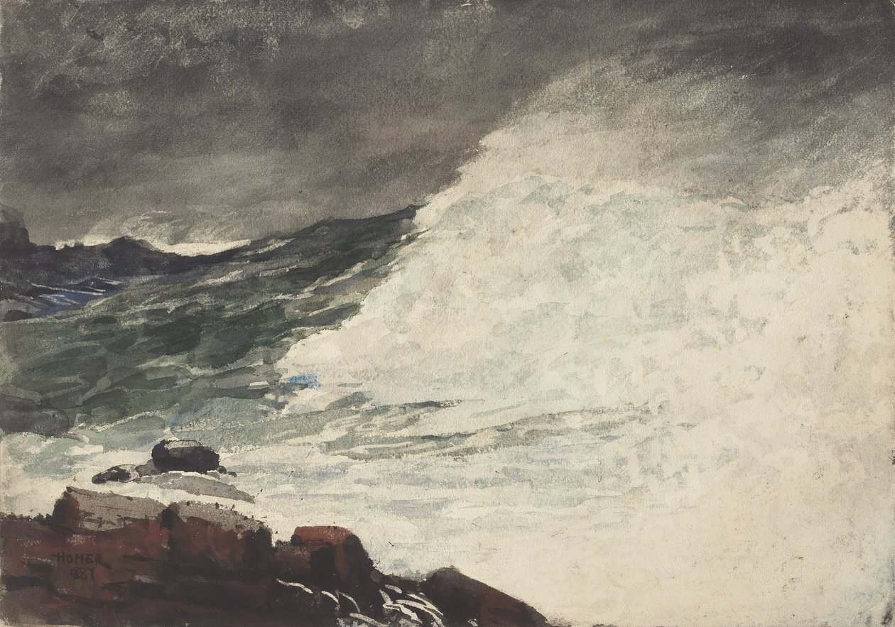 Proutin kaula, Breaking Wave, 1887 tekijältä Winslow Homer