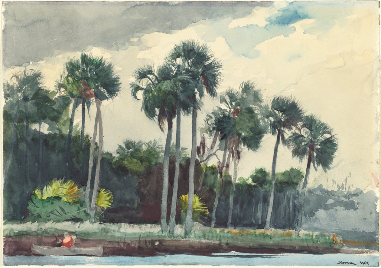 Punainen paita, Homosassa, Florida tekijältä Winslow Homer