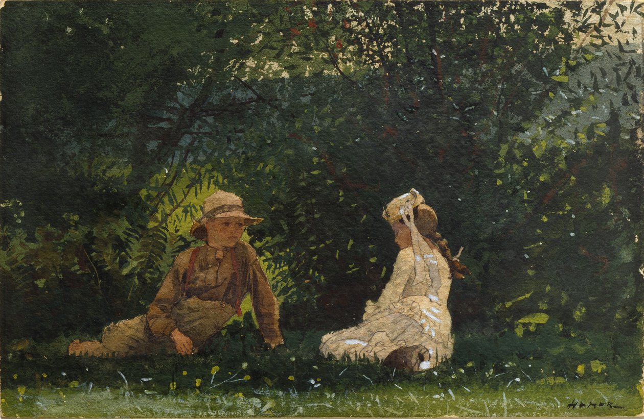 Houghton Farmin kohtaus tekijältä Winslow Homer