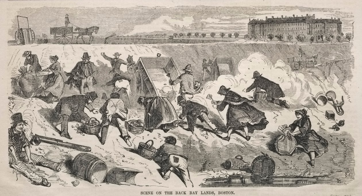 Kohtaus Back Bayn alueella, Boston tekijältä Winslow Homer