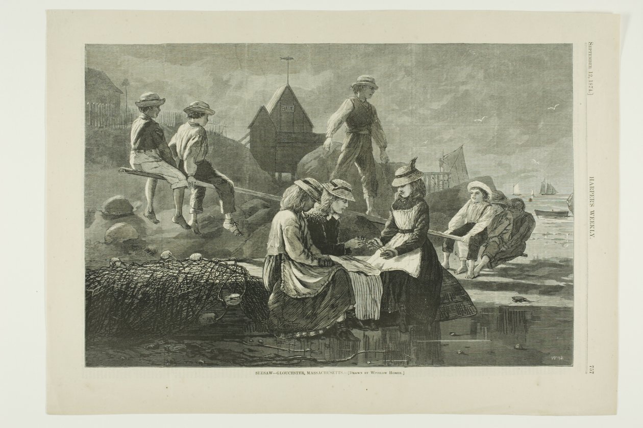 Seesaw-Gloucester, Massachusetts tekijältä Winslow Homer