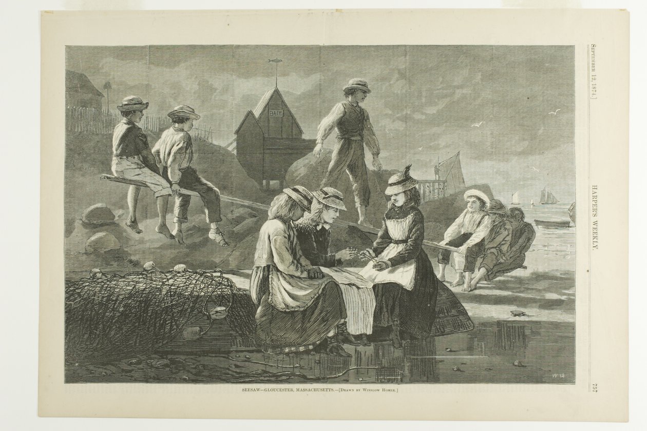 Seesaw Gloucester tekijältä Winslow Homer