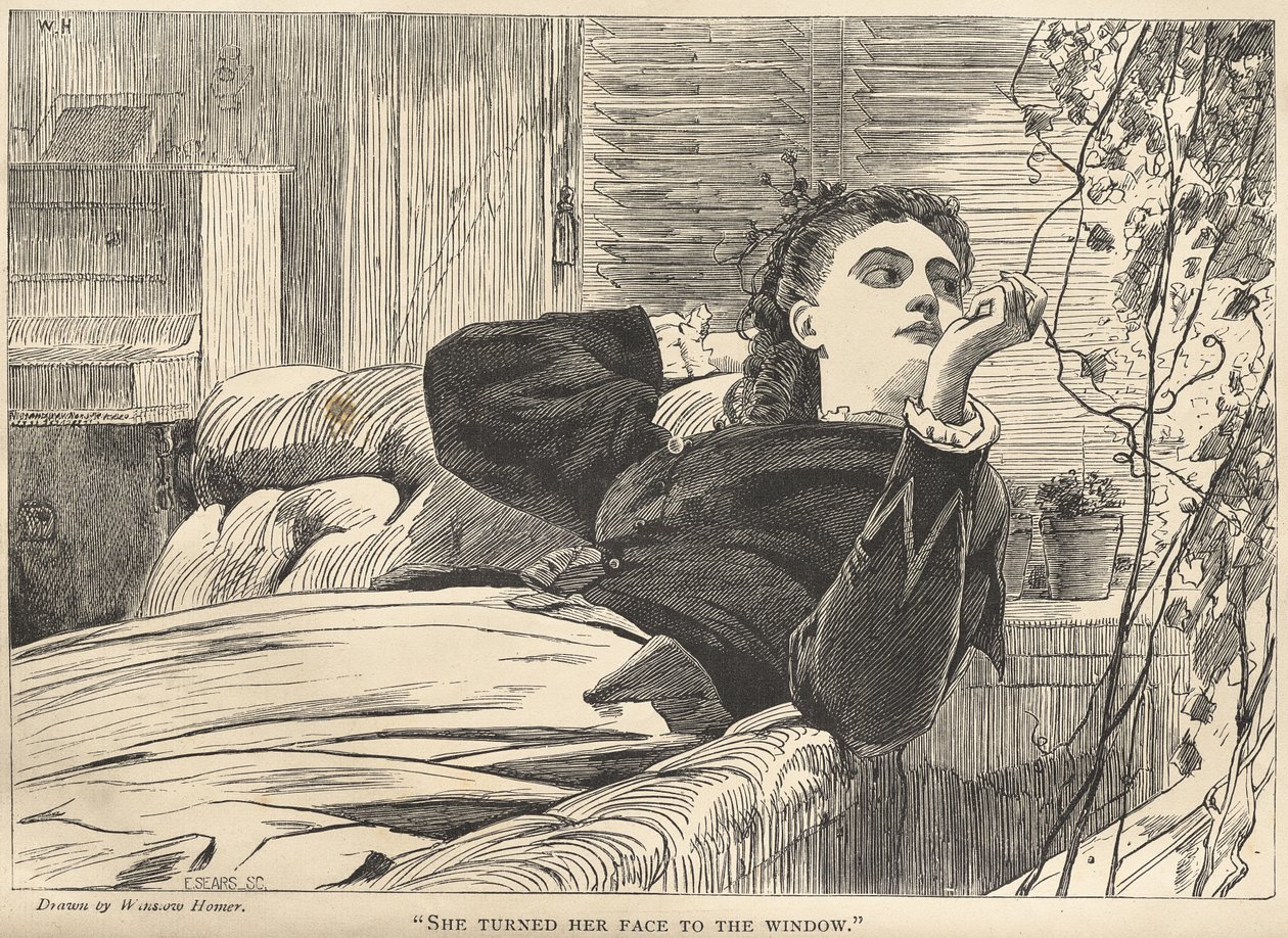 "Hän käänsi kasvonsa ikkunaan" tekijältä Winslow Homer