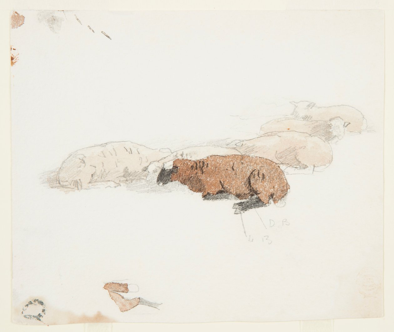 Lampaat lepäävät tekijältä Winslow Homer
