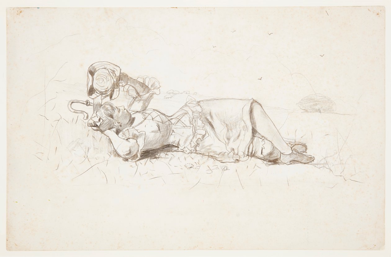 Paimentar lepää tekijältä Winslow Homer