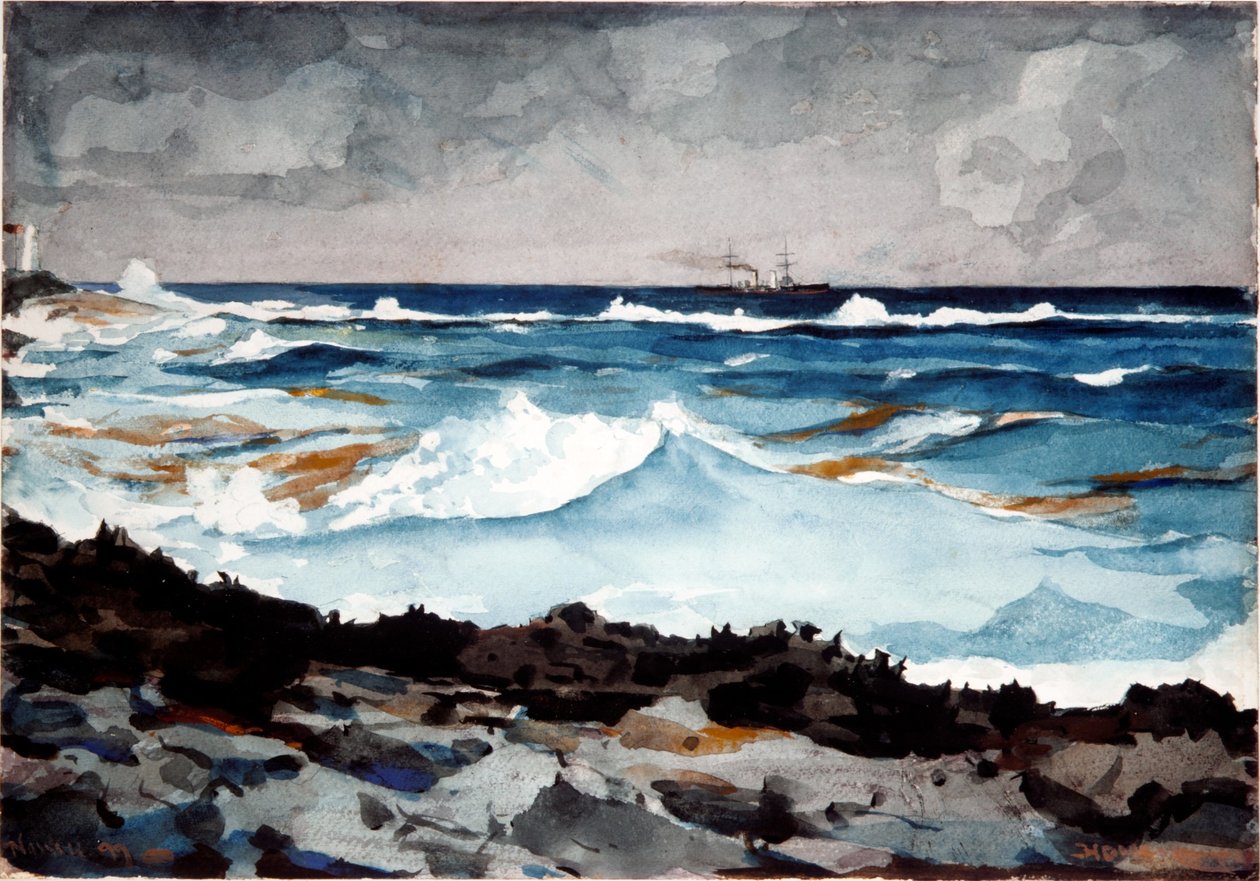 Shore and Surf, Nassau tekijältä Winslow Homer
