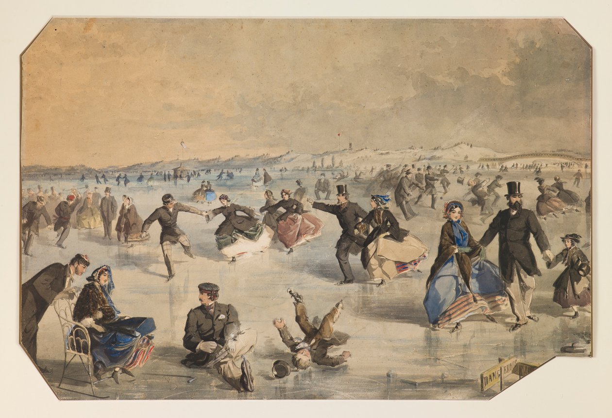 Luistelu Central Parkissa tekijältä Winslow Homer