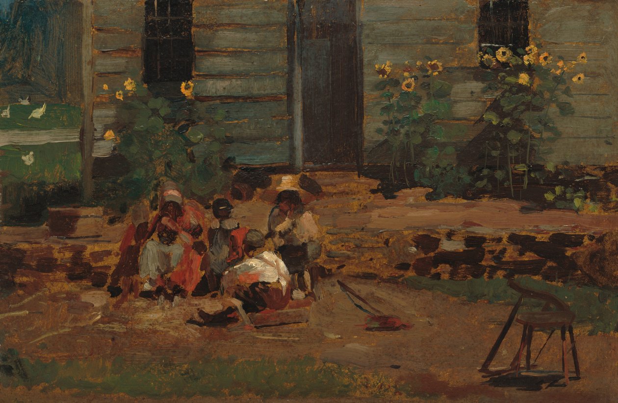 Luonnos mökkipihasta tekijältä Winslow Homer