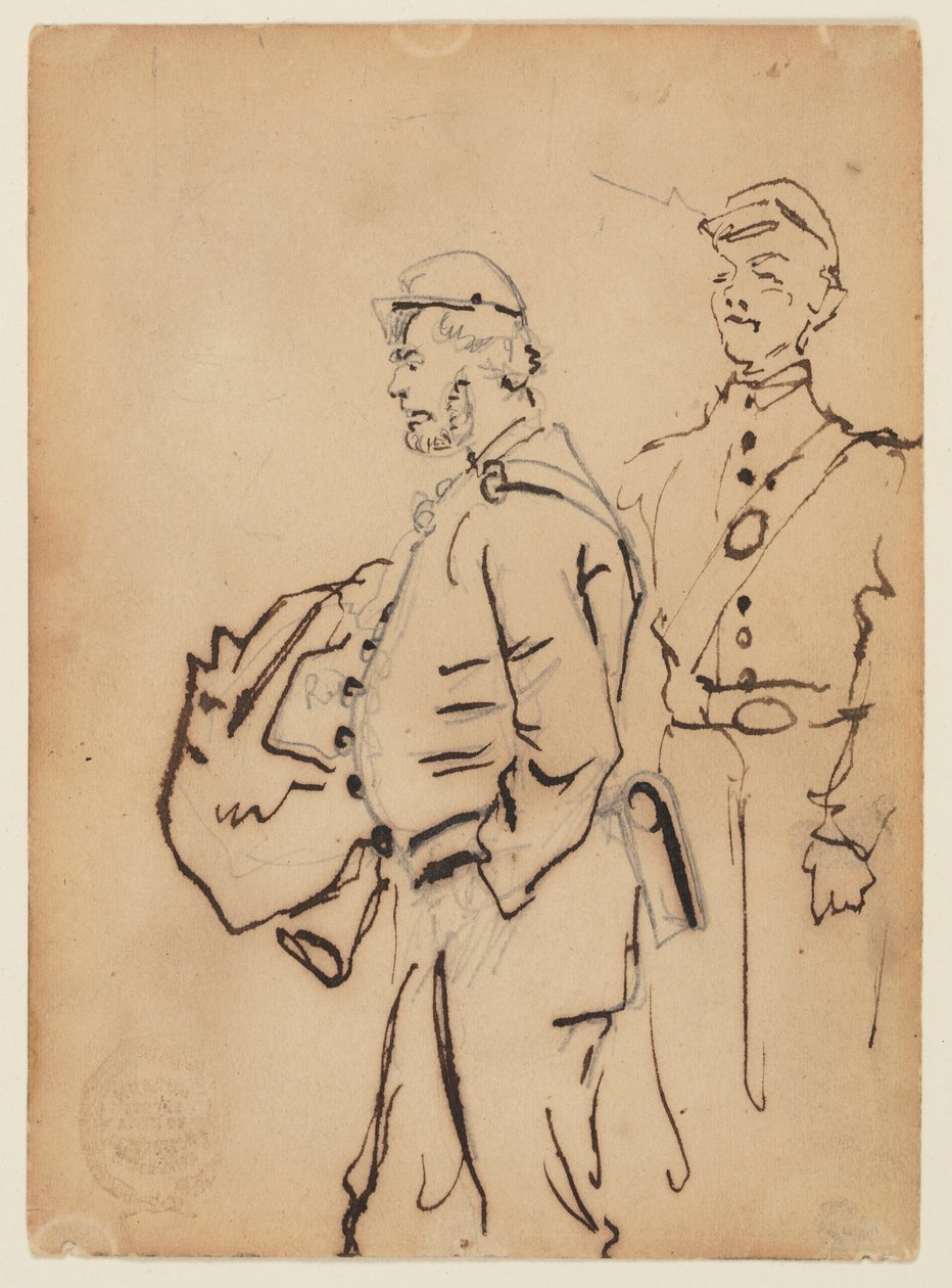 Luonnoksia sotilaista tekijältä Winslow Homer