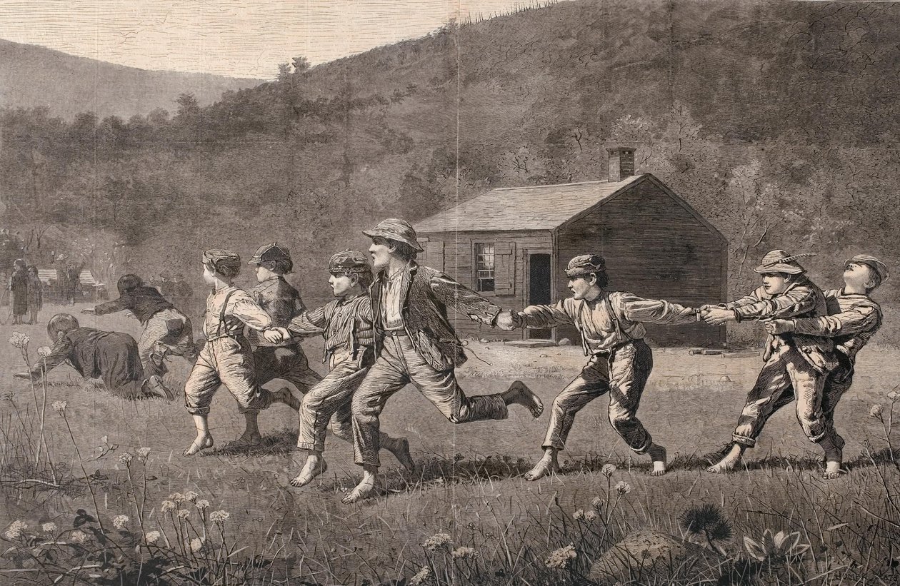 "Snap-the-Whip", 20. syyskuuta 1873 tekijältä Winslow Homer