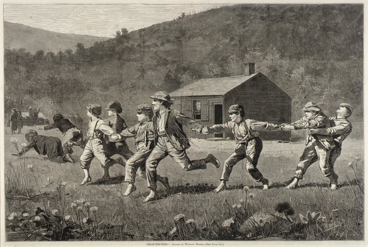 Snap the Whip tekijältä Winslow Homer