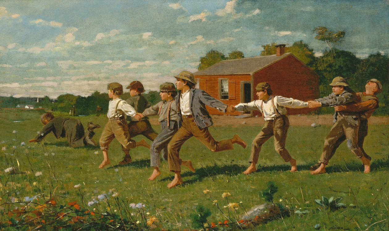 Snap the Whip, 1872 tekijältä Winslow Homer