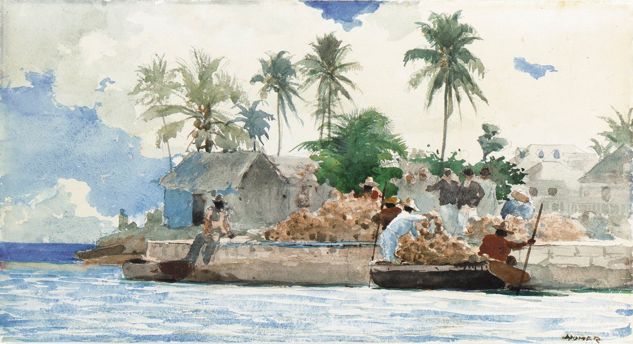 Sponge Fisherman, Bahama tekijältä Winslow Homer