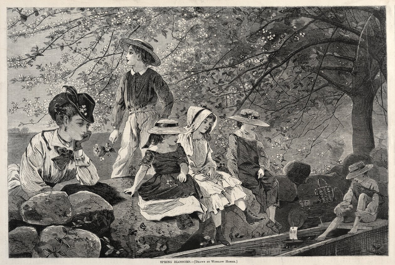 Kevätkukkia, 1870. tekijältä Winslow Homer