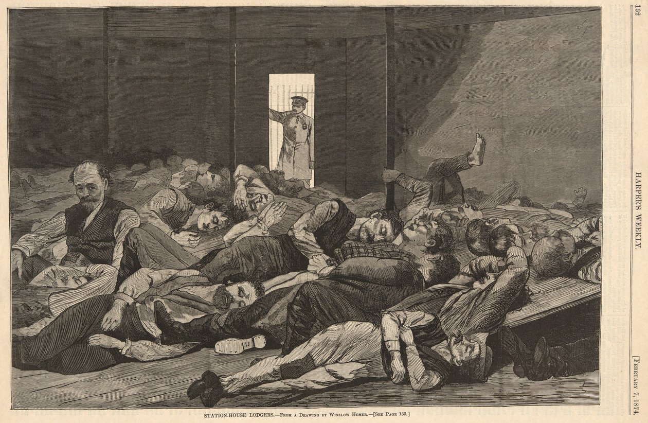 Station-House Lodgers, Harperilta tekijältä Winslow Homer