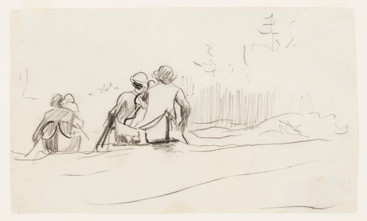 Peränäkymä kahdesta kanootista tekijältä Winslow Homer