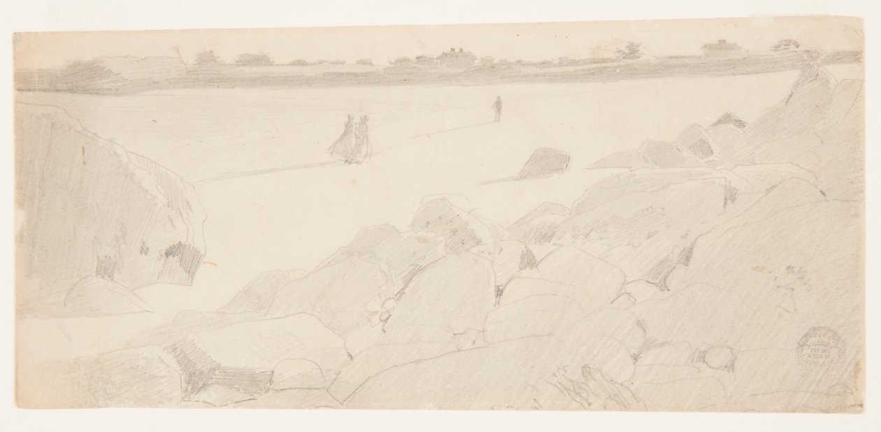 Tutkimus "Rocky Coast ja lokit" tekijältä Winslow Homer