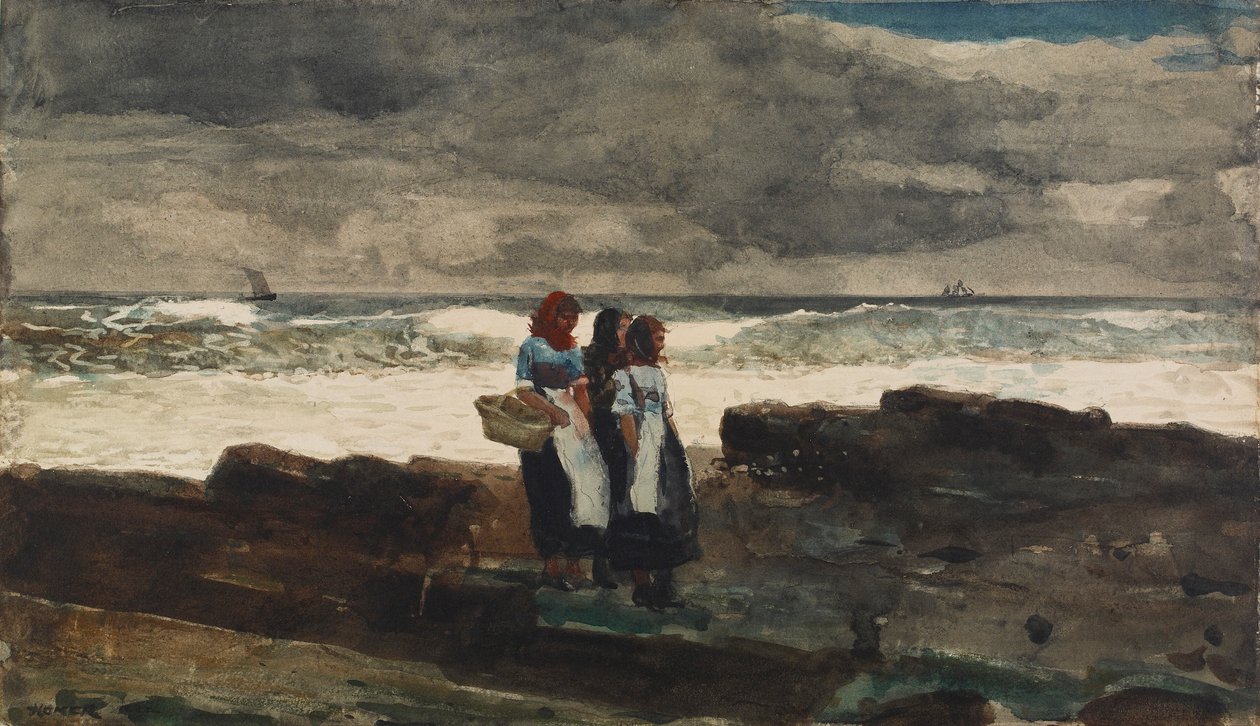 Aurinko ja pilvet, 1882. tekijältä Winslow Homer
