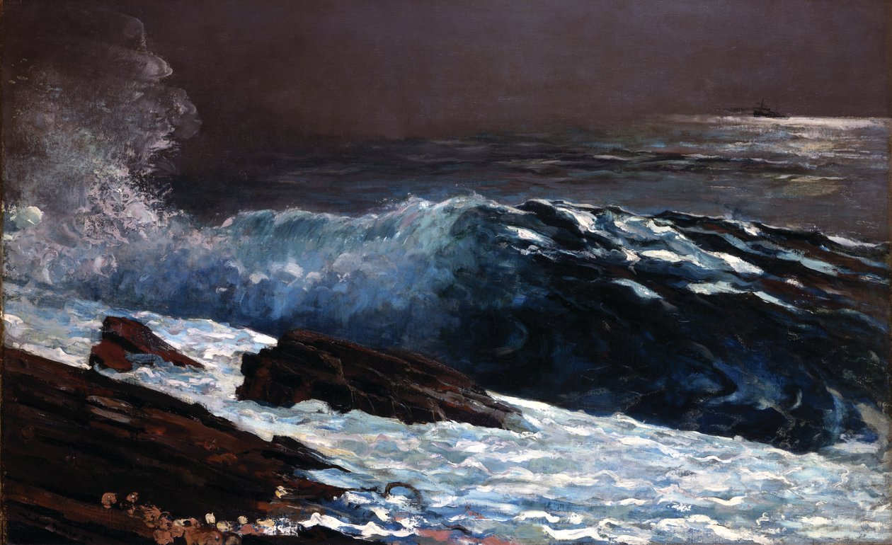 Auringonvalo rannikolla tekijältä Winslow Homer