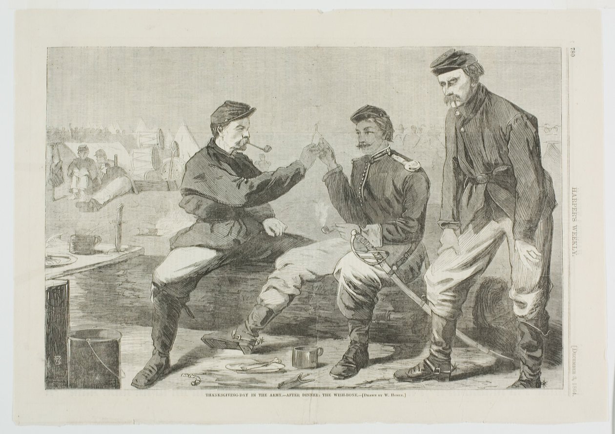 Kiitospäivä armeijassa - päivällisen jälkeen: Toivomusluu tekijältä Winslow Homer