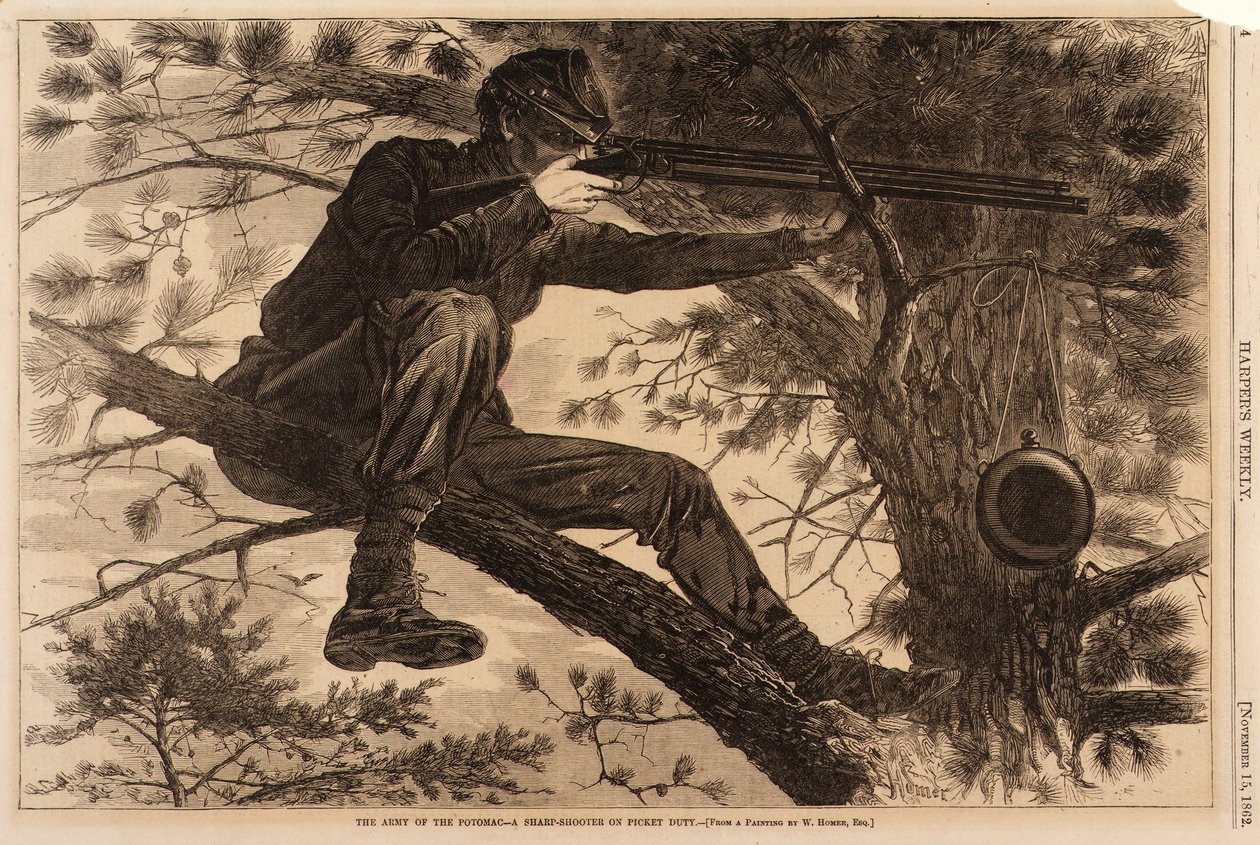 Potomacin armeija - tarkka-ampuja sulkupiirin palveluksessa tekijältä Winslow Homer