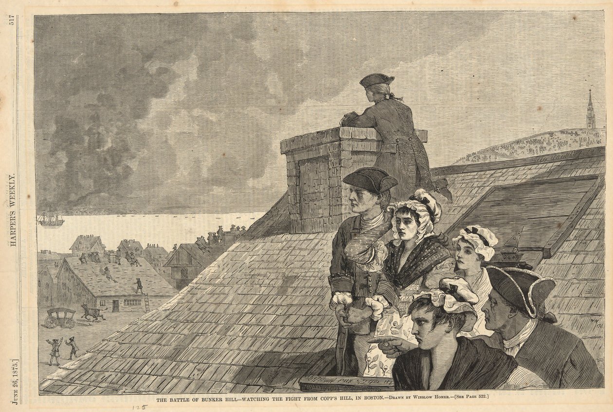 Bunker Hillin taistelu tekijältä Winslow Homer