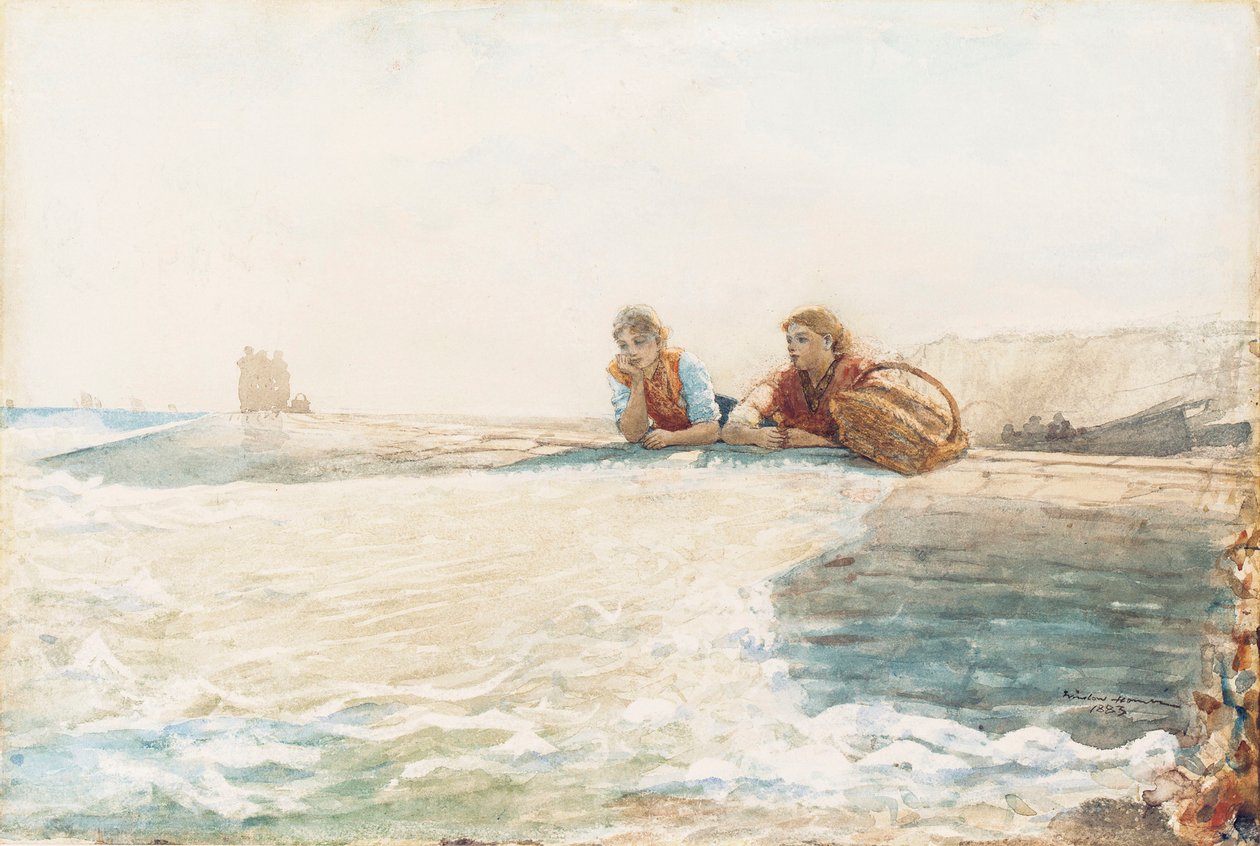 Aallonmurtaja, 1883 tekijältä Winslow Homer
