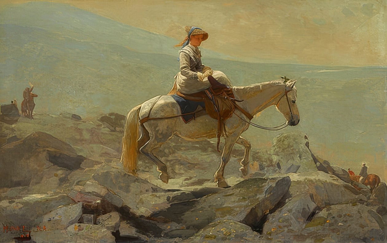Bridle Path, White Mountains. 1868 tekijältä Winslow Homer
