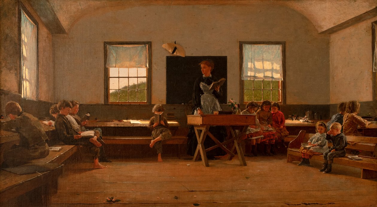 Maalaiskoulu tekijältä Winslow Homer