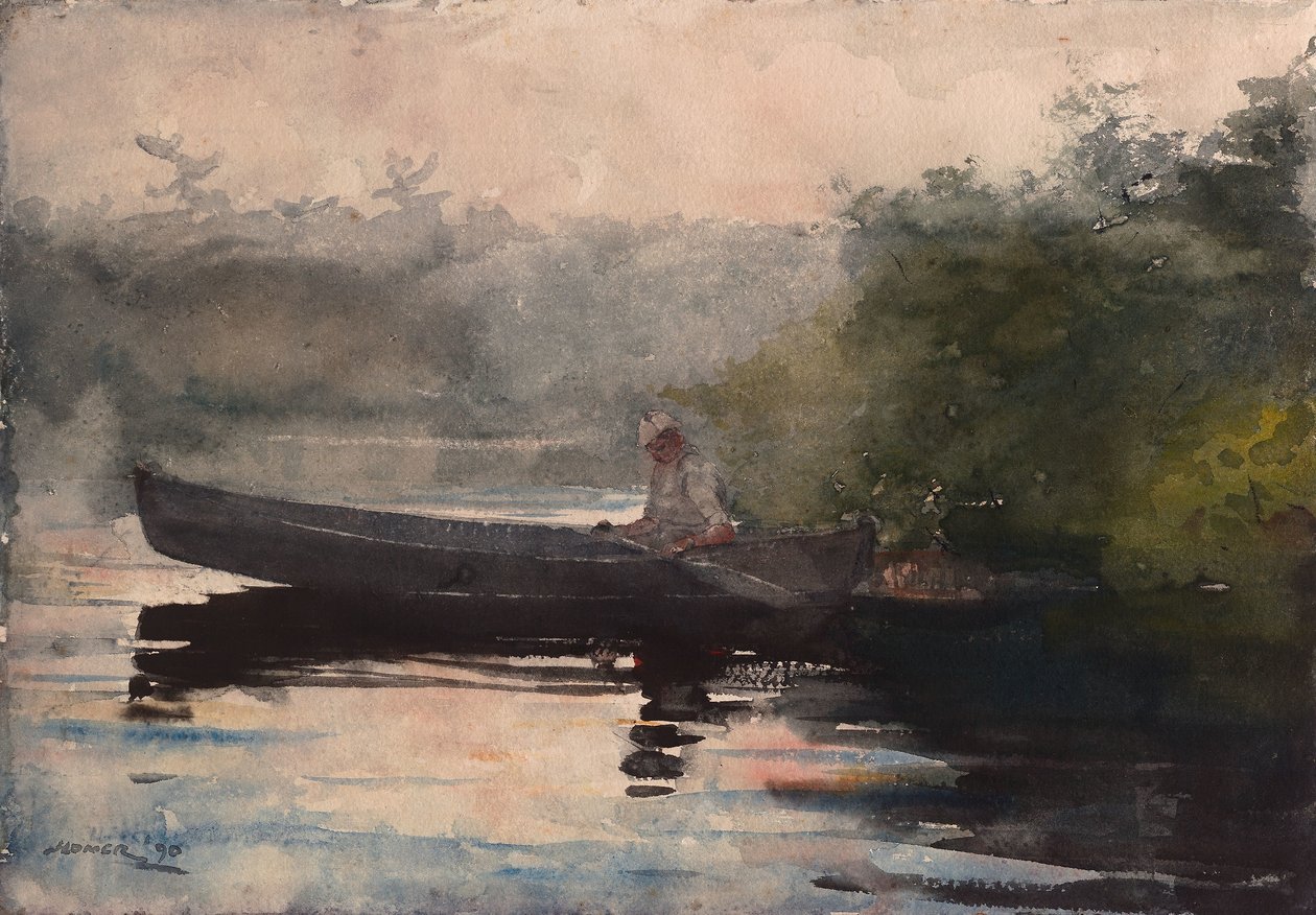 Päivän loppu, Adirondackit tekijältä Winslow Homer