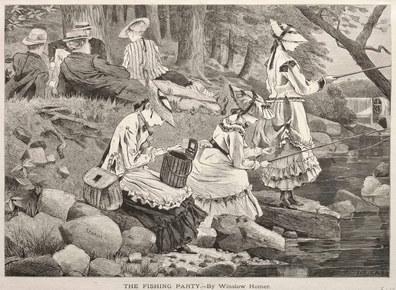 Kalastusjuhlat, 1869. tekijältä Winslow Homer
