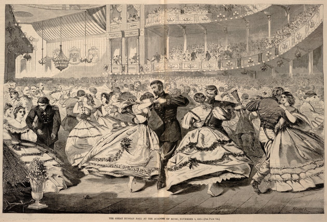 Suuret venäläiset tanssiaiset musiikkiakatemiassa 5. marraskuuta 1863, Harper