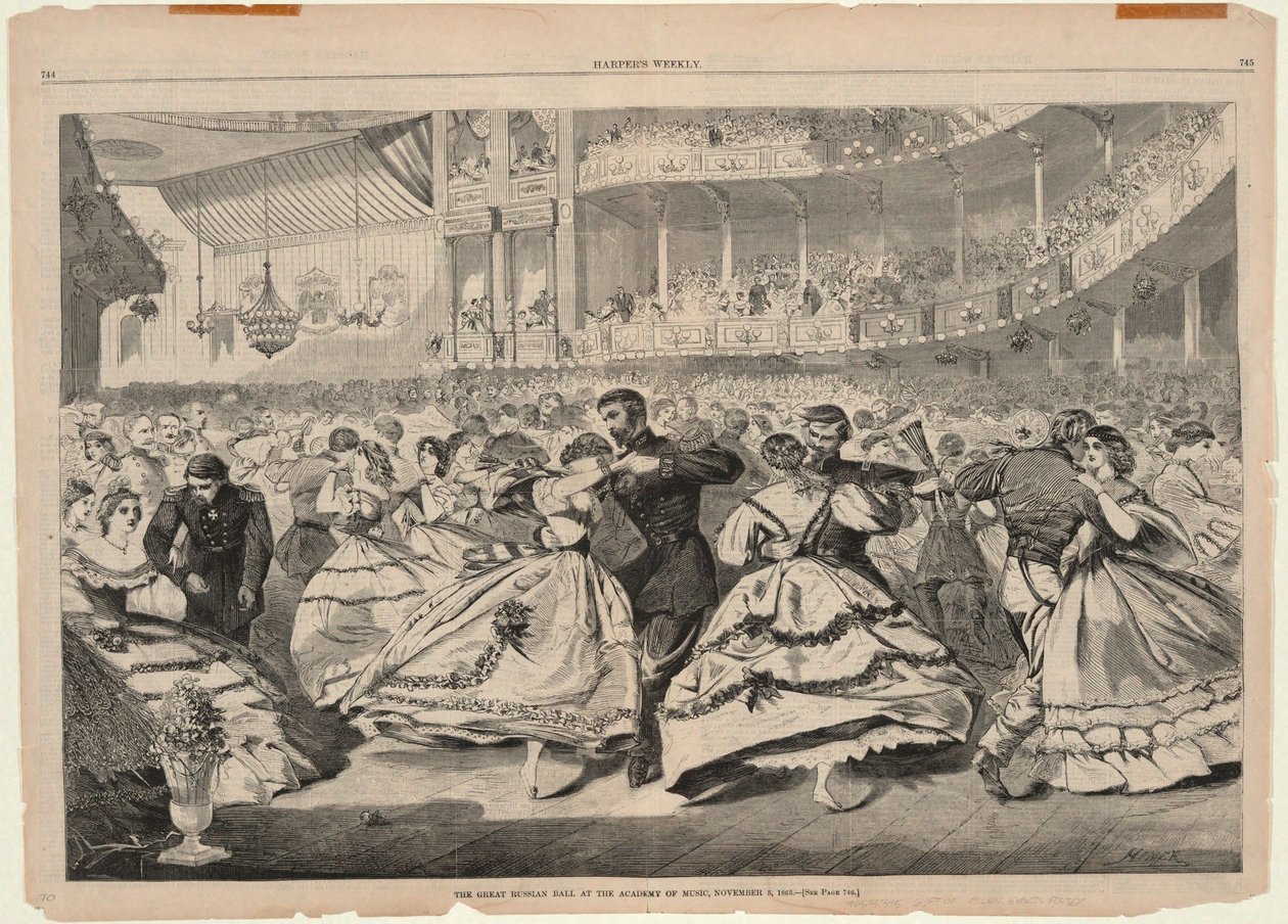 Suuri venäläinen tanssiaistilaisuus Academy of Musicissa 5. marraskuuta 1863, Harper