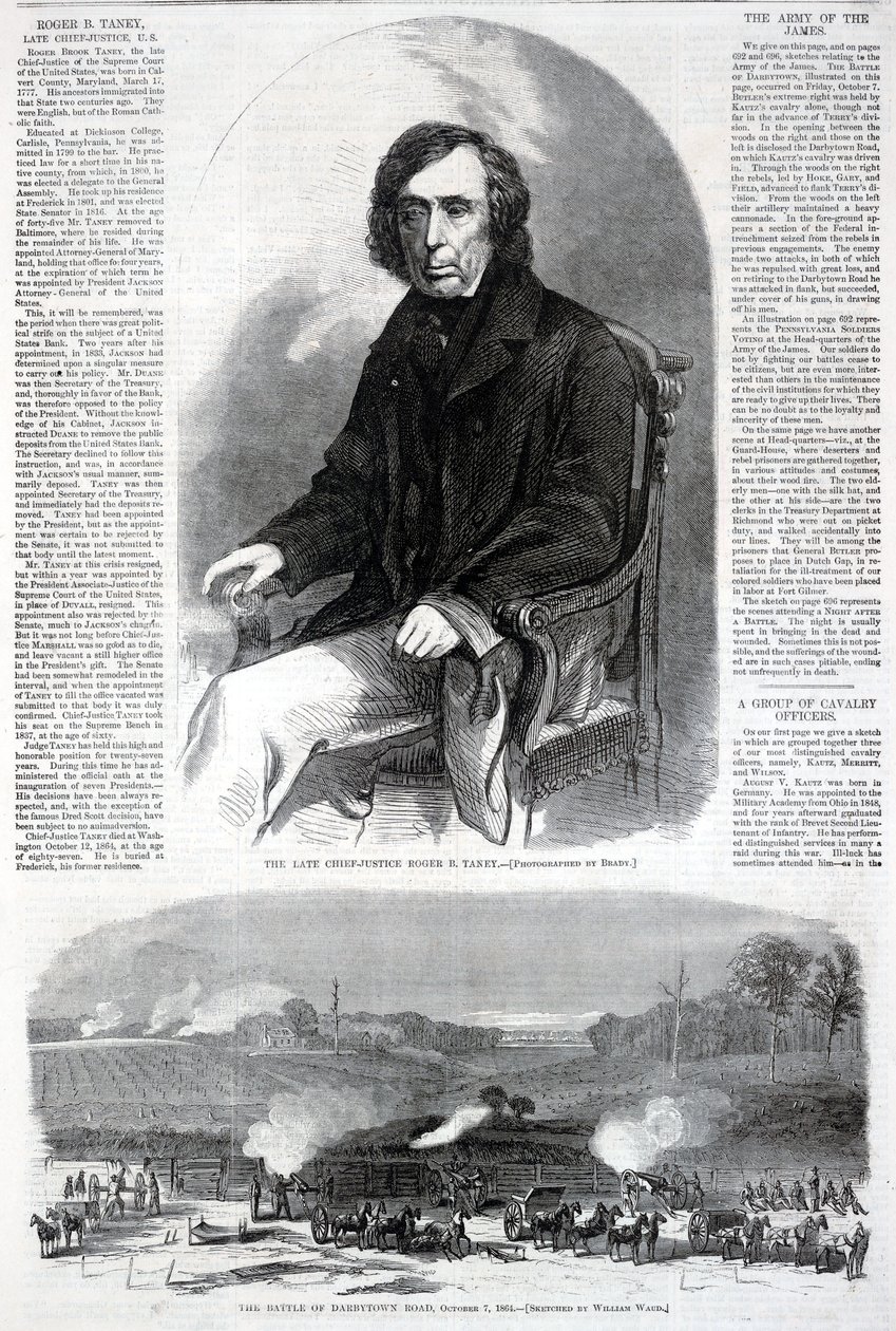 Edesmennyt korkeimman oikeuden puheenjohtaja Roger B. Taney, Harper