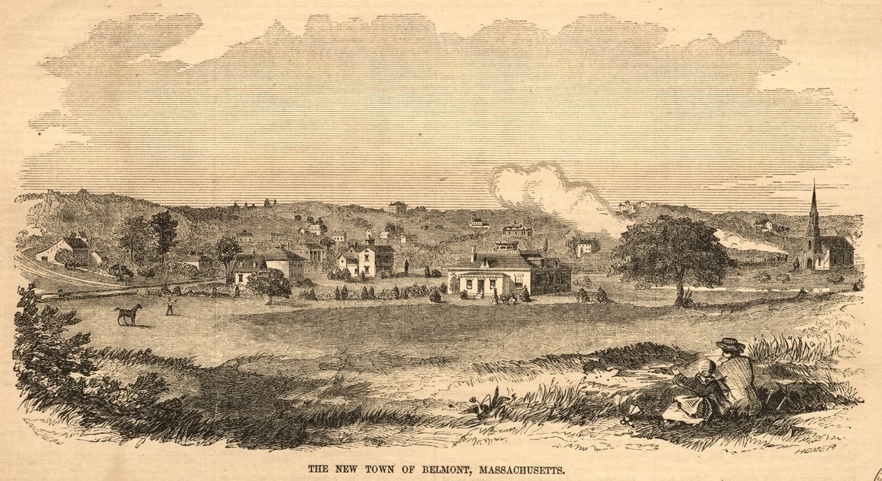 Belmontin uusi kaupunki, Massachusetts, 1859. tekijältä Winslow Homer