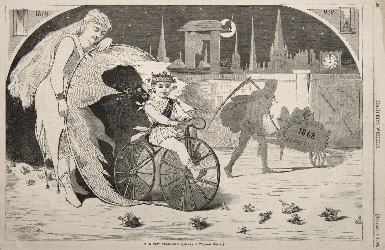 Uusi vuosi - 1869 tekijältä Winslow Homer