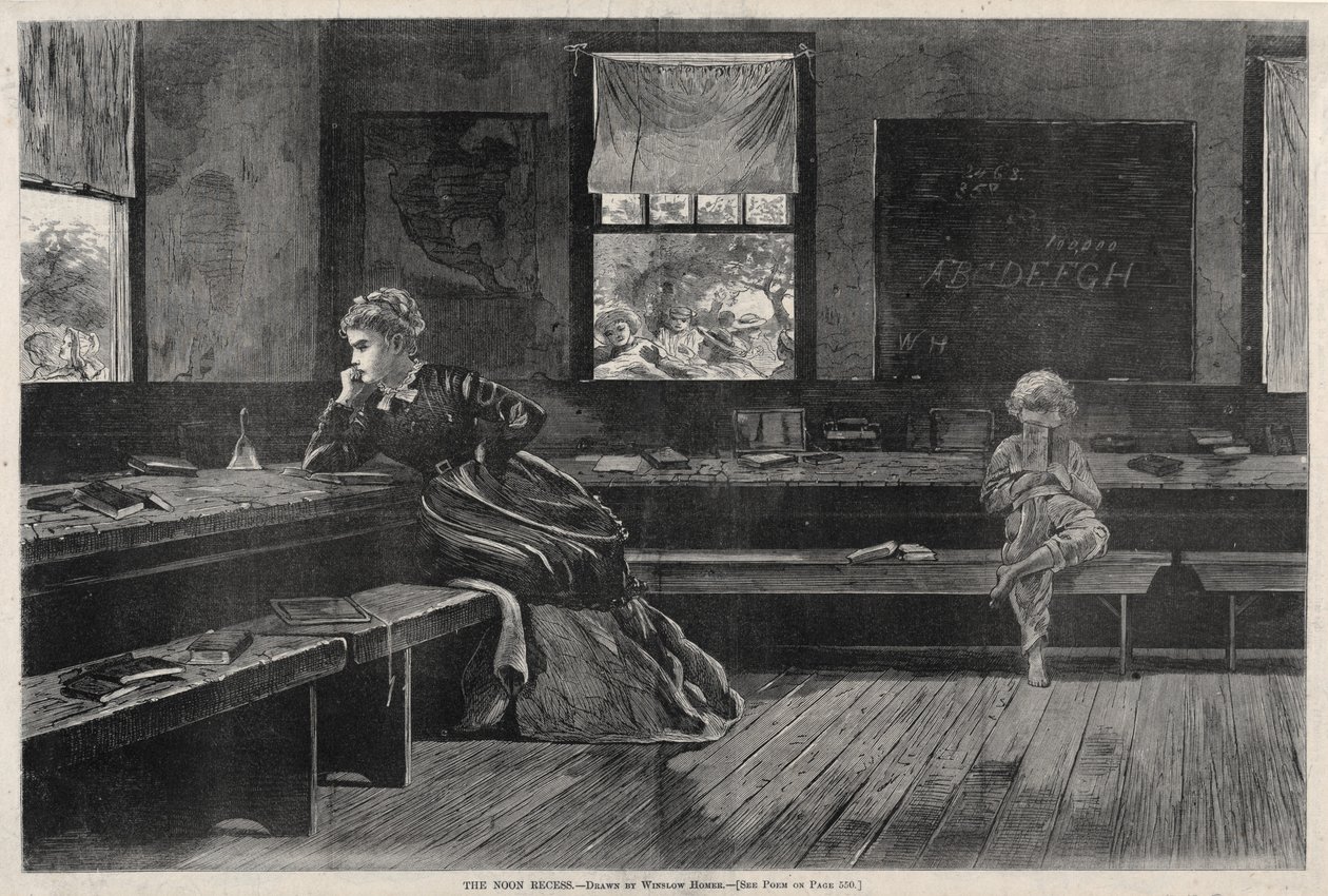 Keskipäivän tauko, 1873. tekijältä Winslow Homer