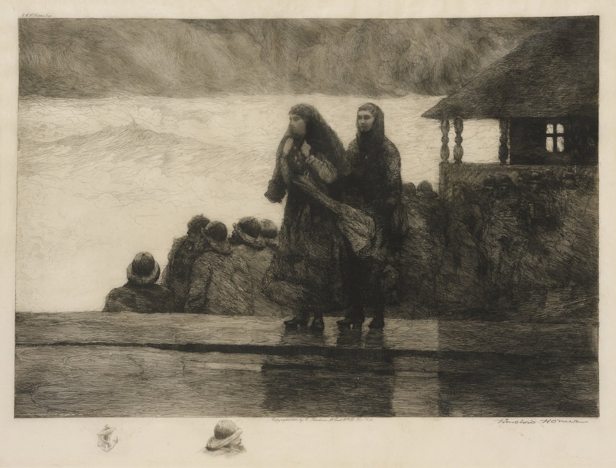 Meren vaarat, 1888 tekijältä Winslow Homer