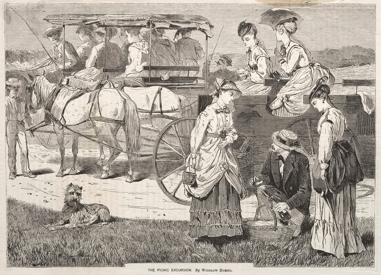 Piknikretki, 1869. tekijältä Winslow Homer