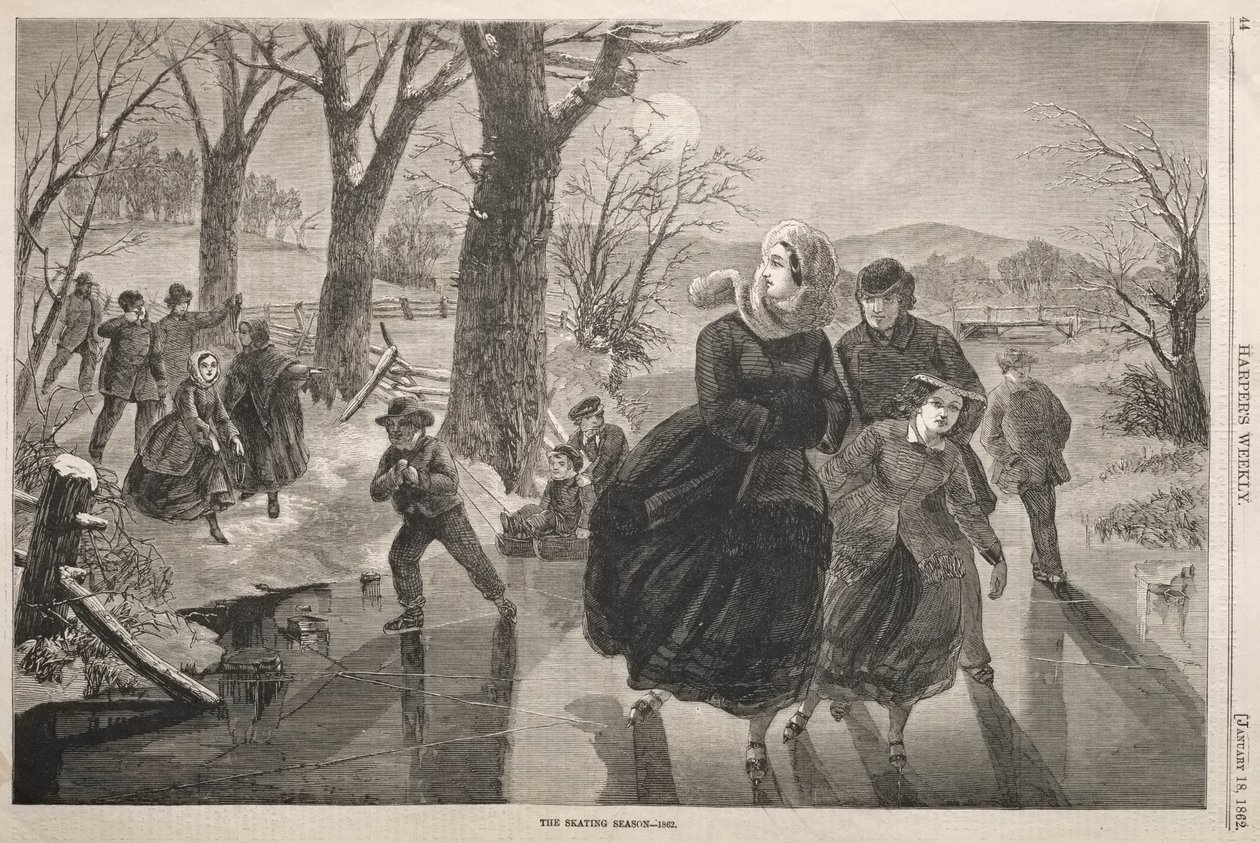 Luistelukausi - 1862 tekijältä Winslow Homer