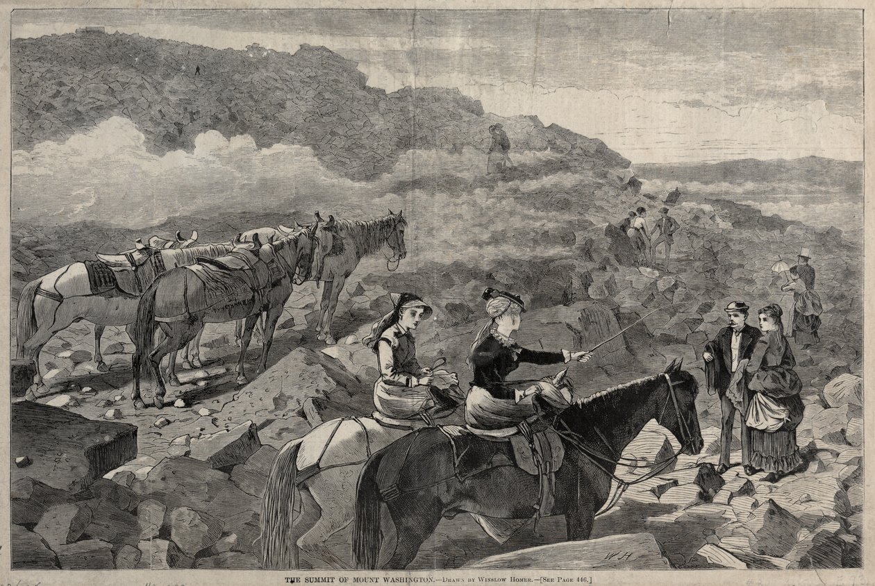 Mount Washingtonin huippu, 1869. tekijältä Winslow Homer