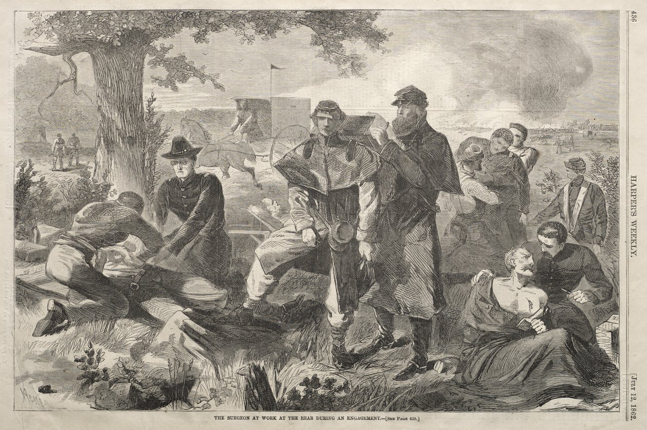 Kirurgi työssään selustassa taistelun aikana tekijältä Winslow Homer