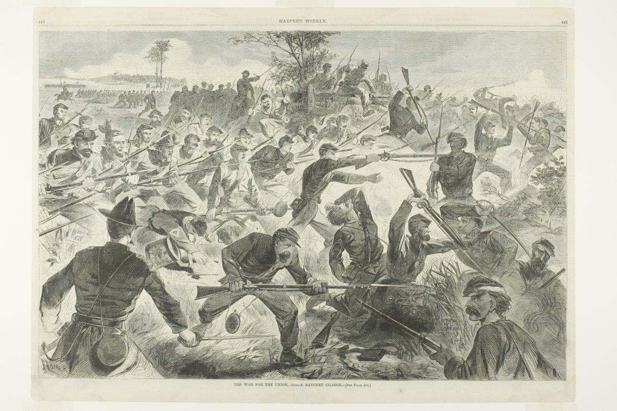 Sota unionin puolesta, 1862 - Pistoolilataus tekijältä Winslow Homer