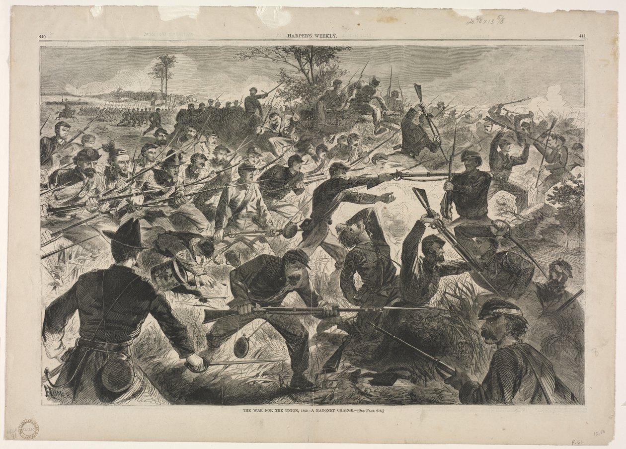 Sota unionin puolesta, 1862 - Pistinhyökkäys tekijältä Winslow Homer