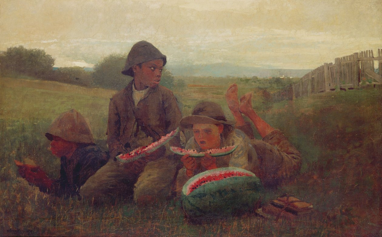 The Watermelon Boys, 1876 tekijältä Winslow Homer