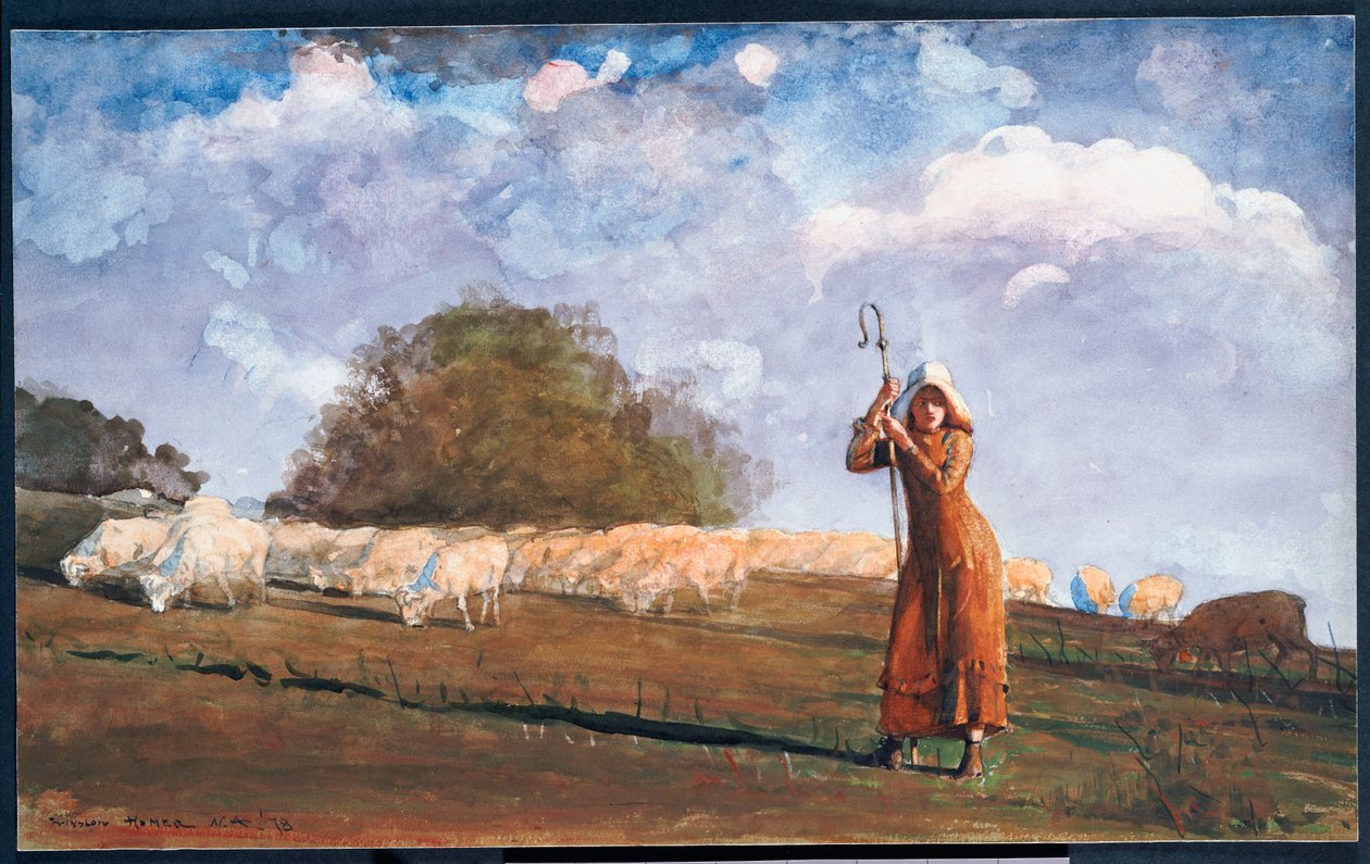 Nuori paimentar, 1878 tekijältä Winslow Homer