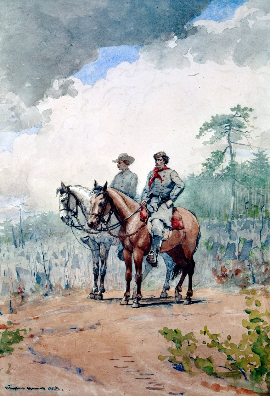 Kaksi liittovaltion partiolaista, 1887 tekijältä Winslow Homer